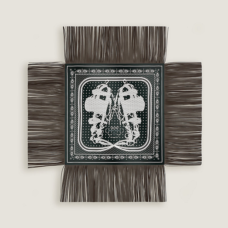 HERMES エルメス　BRIDES de GALA ヘアバンド Brides de Gala Folk bandana 55 - Green | Hermès Finland